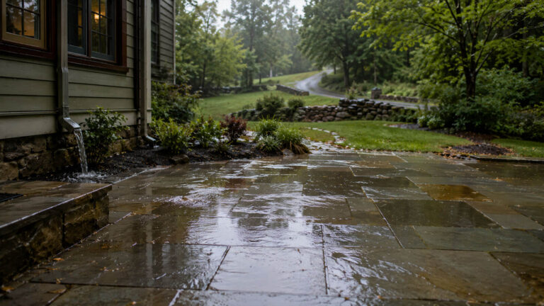 Why Your Patio Keeps Flooding After a Spring Rain