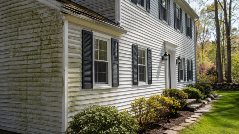The Hidden Problem with Power Washing Old Vinyl Siding Too Aggressively