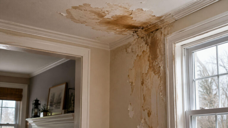 What Happens When a Small Roof Leak Reaches the Inside of Your Walls?