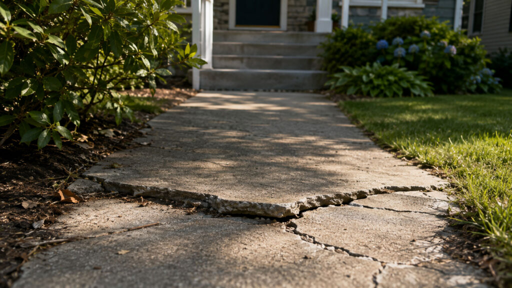 Why That Small Sidewalk Crack Turns Into a Bigger Trip Hazard in Hudson Valley Homes