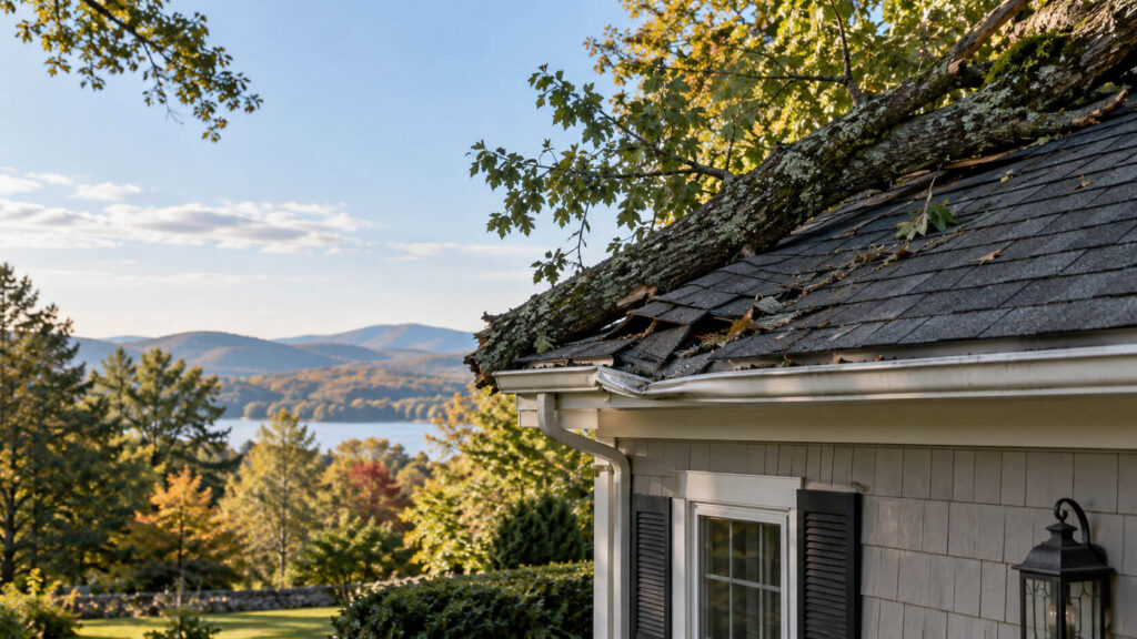 When a Neighbor’s Tree Becomes Your Roofing Problem