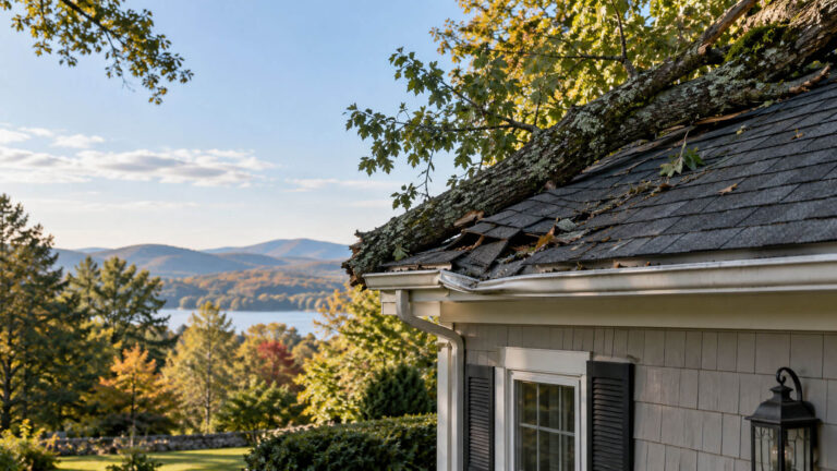 When a Neighbor’s Tree Becomes Your Roofing Problem