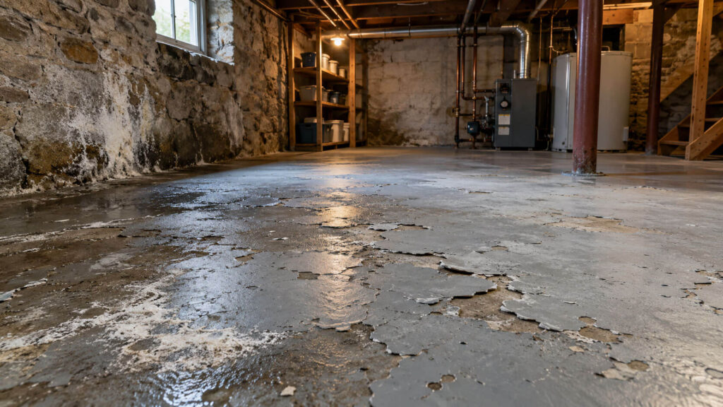 Why Painted Basement Floors Fail Even When the Surface Looks Dry