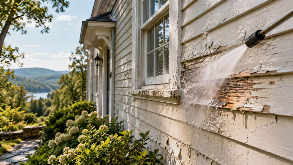 What Homeowners Miss When They Power Wash Wood Siding Too Aggressively